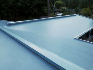 PVC roofing on a building in Redmond, WA