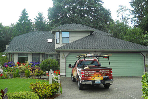 Composition shingle roofing project from Larry Haight Residential Roofing