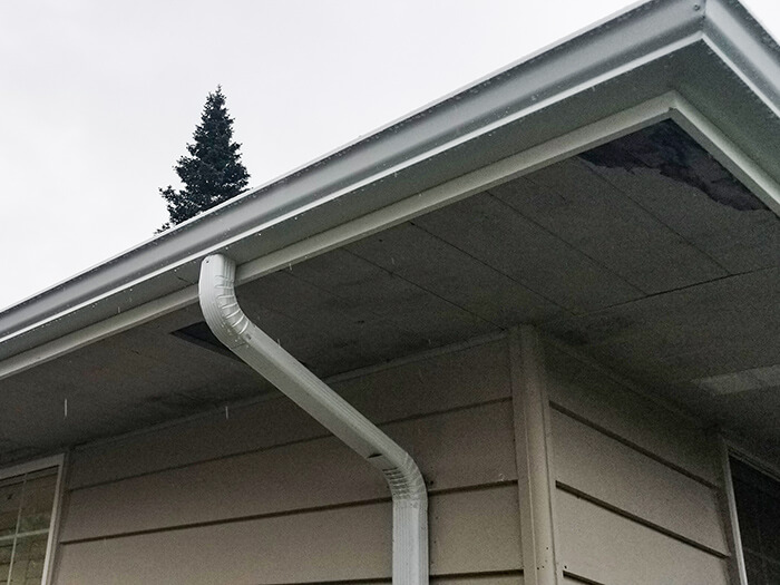 completed gutter project