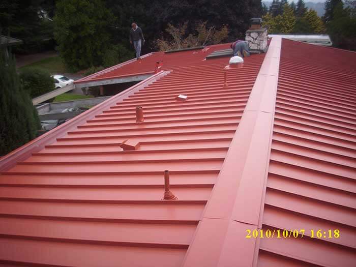 metal seam roof