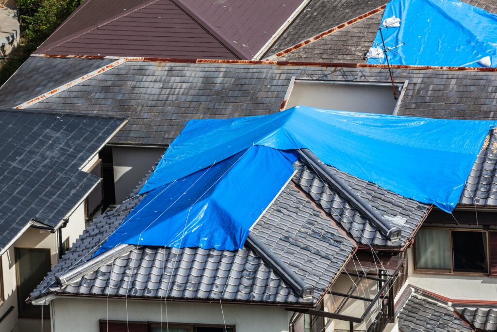 A tarp can serve as a viable DIY solution for homeowners looking to temporarily address roof leaks. 