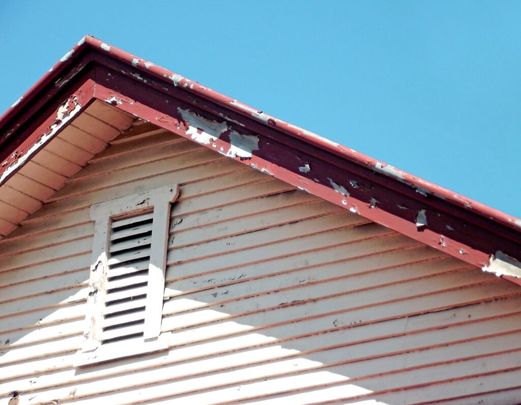 External signs, such as damaged shingles, flashing, and gutters, can help you find the site of a roof leak. 
