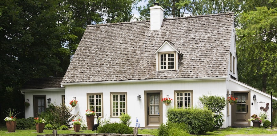 Cedar shake roofing