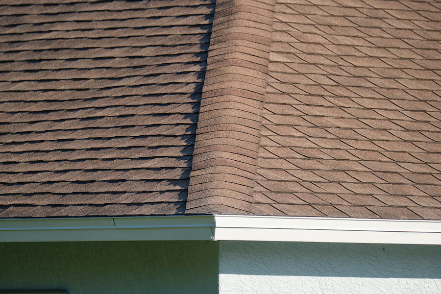 Architectural shingles on roof in Washington
